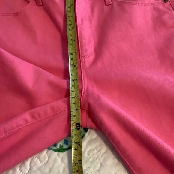 Talbots EUC Bright Pink High Rise Jegging Crop~10 - Picture 9 of 9
